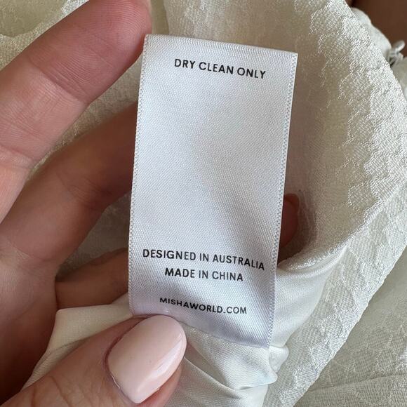 Misha Ninetta Dress Ivory Size 4 - Picture 8 of 8
